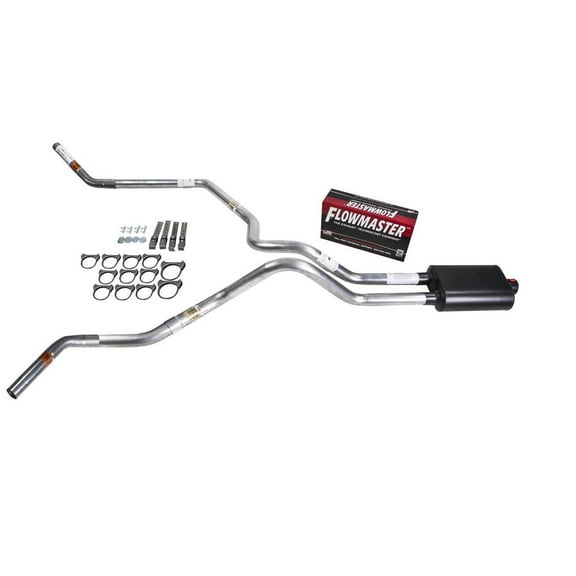 F150 87-94 dual exhaust 2.5 pipe Flowmaster Super 40  Side Exit