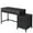 Black, variant on Spaco 5-Drawer Computer Desk, Study Writing Table with Reversible Drawer Cabinet, Desk for Indoor as Home, Office, Black