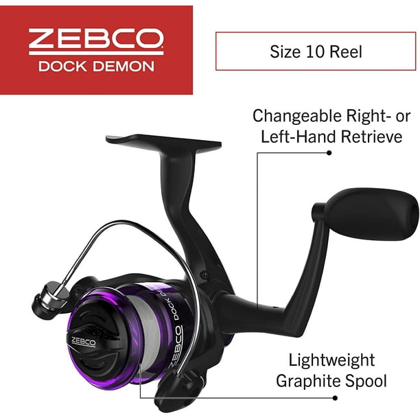 Zebco Dock Demon 30 In 1 Pc M Spin Combo 6lb Line