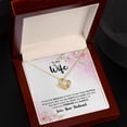 thumbnail image 3 of To My Wife, My Day Starts Love Knot Necklace | To Wife, 3 of 6