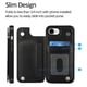 thumbnail image 3 of Funda tipo cartera Wefor para iPhone 16e con tarjetero de piel sintética, 3 of 9