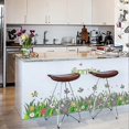 thumbnail image 4 of 2pcs Butterfly Flowers Grass Wall Corner Decals Removable Waterproof Skirting Line Wall Stickers For, 4 of 4