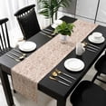 thumbnail image 3 of Brown Flowers Table Runner 120 Inches Long, Vintage Farmhouse Floral Leaves Vines Kitchen Coffee Dining Table Decoration for Home Party Birthday Wedding Home Decor 13x120 Inches, 3 of 8