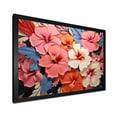 thumbnail image 2 of Designart "Floral Harmony Colorful Hibiscus II" Floral Framed Wall Art Decor - Traditional Pink Hibiscus Entryway Framed Wall Art, 2 of 6