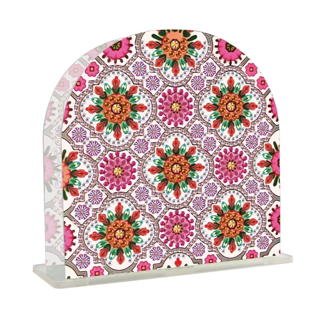 Servilletero de Escritorio con Pintura de Diamantes Likrtyny Mandala Acrílico