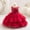 Red, variant on NAISIBABY Girls Princess Dress, Sleeveless Floral Bow Sequin Mesh Wedding Birthday Party Dress Red 7M