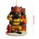 thumbnail image 2 of Colección de adornos de bombero 2026 | Adorno navideño de perro bombero hecho a mano y pintado a mano | Decoración navideña | Regalo para familias amantes de los perros y bomberos, 2 of 5
