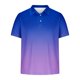 thumbnail image 4 of Camisa Casual de Impresión de Gradiente de los Hombres, Top de Solapa de Manga Corta en Tela de Malla Ligera para el Aire Libre Y el Ocio, Blusa de Suéter Elegante, 4 of 9