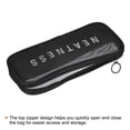thumbnail image 4 of Uxcell 8.7"x4.3"x0.8" Travel Mesh Toiletry Bag Makeup Cosmetic Bag Zipper Pouch Black, 4 of 4