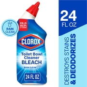 Clorox Toilet Bowl Cleaner w/Bleach, Rain Clean, 24 fl oz