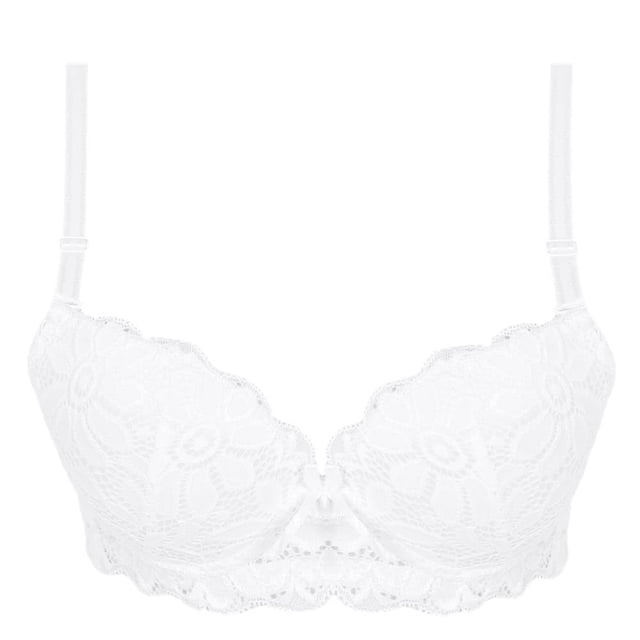 Brasier Secret Treasures Intimates con Encaje y Moño Blanco Talla 36B