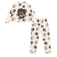 thumbnail image 3 of DISNIMO Women Pajamas Set Pig Dachshund Paw Print Long Sleeve Sleepwear Pajama Pants Casual Pajama Outfits with Pocket 2 Pcs Ladies Lounge Sets Soft Comfy Loungewear for Home, M, 3 of 7