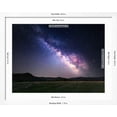 thumbnail image 5 of Art.com Landscape with Milky Way. Night Sky with Stars at Mountains. Photographic Print by Denis Belitsky, White Frame Wall Art, 40" x 32", 5 of 5