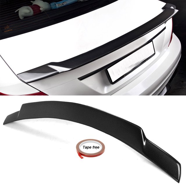 Carbon Fiber High kick Trunk Spoiler Wing For Benz W204 C250 C300 C63 08-14