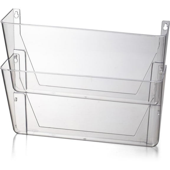 Officemate Wall File, Letter Size, Clear, 2/Pack (21404)