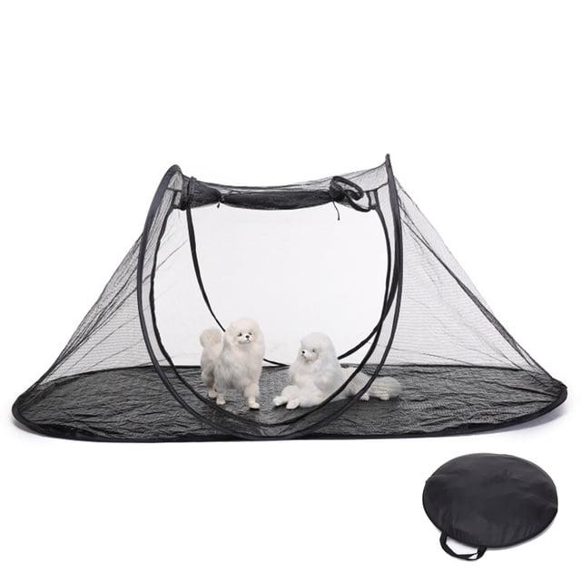 Tienda de campaña para gatos al aire libre, tienda de campaña para mascotas adecuada para gatos y animales pequeños, tienda de campaña portátil para ejercicio interior con bolsa de transporte negra