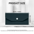 thumbnail image 3 of Cash Envelopes PU Leather, Money Envelopes Reusable Waterproof Budget Envelopes Cash Wallet 7.2 x 3.6 in (Blue), 3 of 7