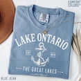 thumbnail image 3 of Lake Ontario Anchor T-shirt Great Lakes Vacation Shirt Seafoam Green Lake Ontario Souvenir Tee Nautical Anchor Graphic, 3 of 9