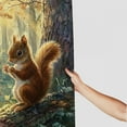 thumbnail image 3 of Patifu Squirrels Sunlight Forest Bathroom Décor Set with Hooks, Graphic Print Polyester Stylish Shower Curtain for Bathroom, Washable Shower Curtain with Hooks, 100% Polyester Fiber 69"x72, 3 of 7