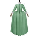 thumbnail image 3 of Musical Hamilton Dress Angelica Peggy Eliza Schuyler Sisters Green Dress Girls Hamilton Colonial Dress, 3 of 4