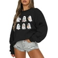 thumbnail image 3 of KimSoong Halloween Sweatshirts for Women Ghost Reading Books Sweater Cute Spooky Bookish Shirt Fall Pullover Tops, 3 of 8