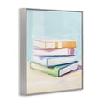 thumbnail image 2 of Stupell Industries Glam Pastel Reader's Book Stack Gray Framed Giclee Art, 11 x 14, by The Prints Vibe, 2 of 8