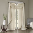 thumbnail image 6 of Madison Park Curtains Solid Crushed Scarf Sheer, 42"x144", Off-White, 6 of 6