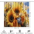 thumbnail image 2 of Sunflower 4 Piece Shower Curtain Sets, with Non-Slip Rugs, Toilet Lid Cover And Bath Mat, for Bathroom Decor Set, 2 of 8