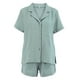thumbnail image 4 of Lucakuins, conjunto de pijama de 2 piezas para mujer, camisa holgada de manga corta y pantalones cortos elásticos, ropa de dormir suave para dormir Lucakuins  moda, 4 of 8