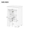 thumbnail image 5 of Euroco 20'' Bathroom Vanity with Ceramic Sink, Real Wood and MDF Cabinet with Storage Rack, Soft Close Door, Painted Finish, Modern Freestanding Vanity for Small Bathroom, 5 of 9