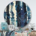 thumbnail image 3 of Designart « Deep Woods II Indigo » Art Mural Rond en Métal Style Ferme, 3 of 3