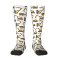 thumbnail image 2 of Picia Women Crew Soft Moisture-wicking Socks Funny Excavator Pattern Design Cotton Socks, One Size fit All, 2 of 9