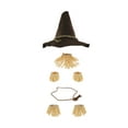 thumbnail image 2 of Nicky Bigs Novelties Scarecrow Costume Hat with Straw Cuff, Brown, One Size, 2 of 8