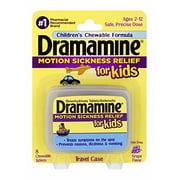 Dramamine Motion Sickness Relief for Kids, Grape Flavor, 8 Count (Pack of 3)