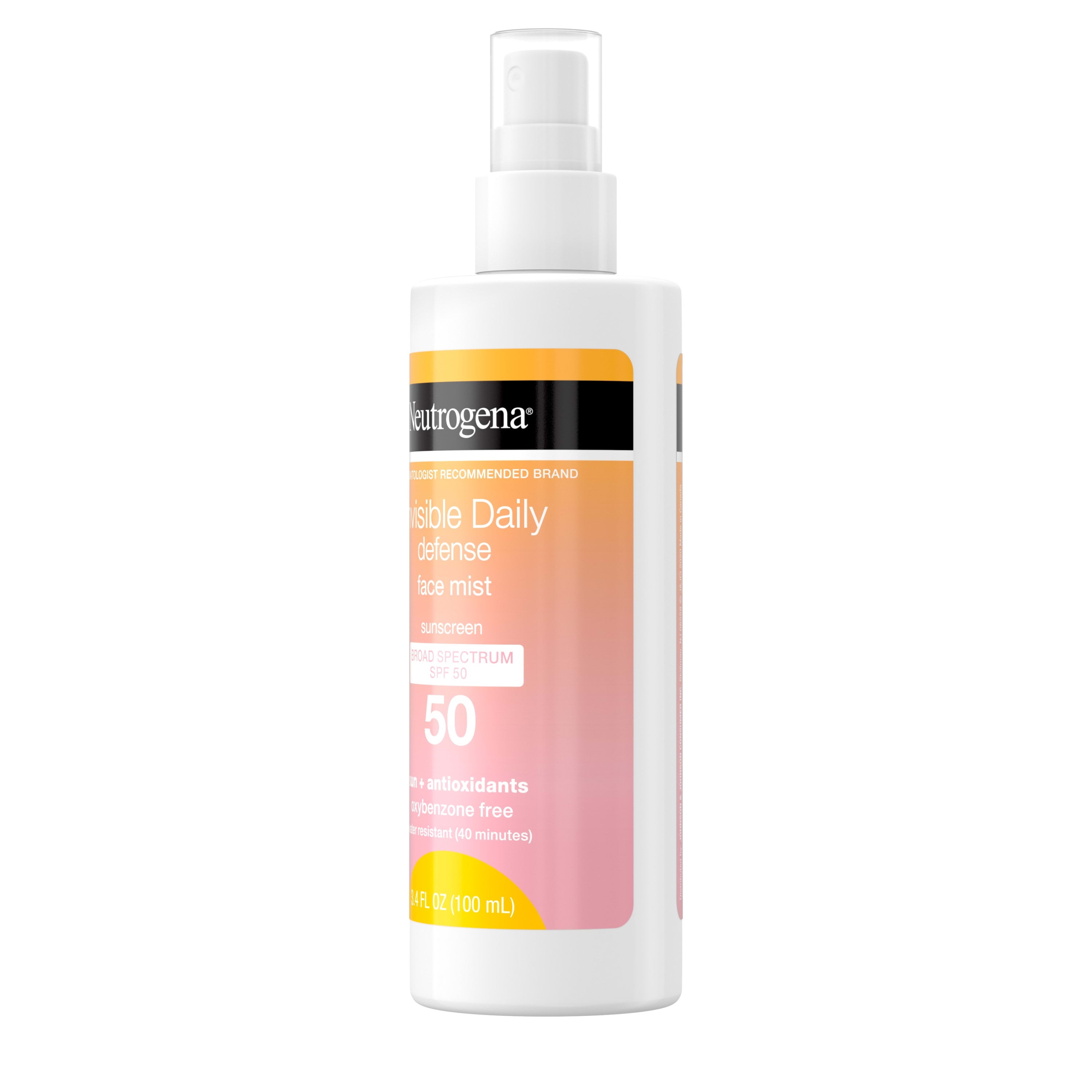 neutrogena face mist sunscreen