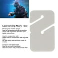 thumbnail image 3 of Herramienta De Marca De Buceo En Cuevas, Marcador De Línea De Buceo En Cuevas Ligero Que Brilla En La Oscuridad, Rectangular Profesional, Resistente Para Equipos De Buceo, 3 of 7