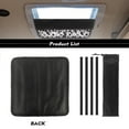 thumbnail image 6 of XYZCANDO Sunflower RV Window Shade Foldable Camper Window Cow Cover RV Skylight Shade RV Vent Covers for Roof UV Rays Protection Camper Trailer Fan Vent Cover Travel Trailer Must Haves White, 6 of 7