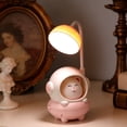 thumbnail image 6 of JOGZMZ Cute Astronaut Cat Desk Lamp USB Rechargeable LED Table Light Flexible Gooseneck with Pen Holder for Home Office Decor, 6 of 6