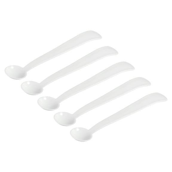 Uxcell Micro Spoons 2 Gram Measuring Scoop Plastic Round Bottom Mini Spoon 50 Pack