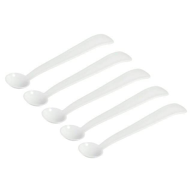 Cucharas Micro Uxcell de 2 gramos, cuchara medidora de plástico con fondo redondo, paquete de 50