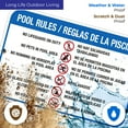 thumbnail image 5 of Pool Rules Sign Bilingual, Spanish English,, 5 of 8