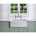 thumbnail image 6 of Olde London Farmhouse Fireclay 24" Kitchen Sink with Grid and Strainer in White, 6 of 7