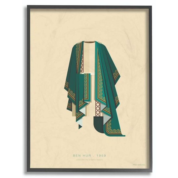 Stupell Industries Ben Hurl Famous People Characters Fashion Design Framed Wall Art by Fred Birchal