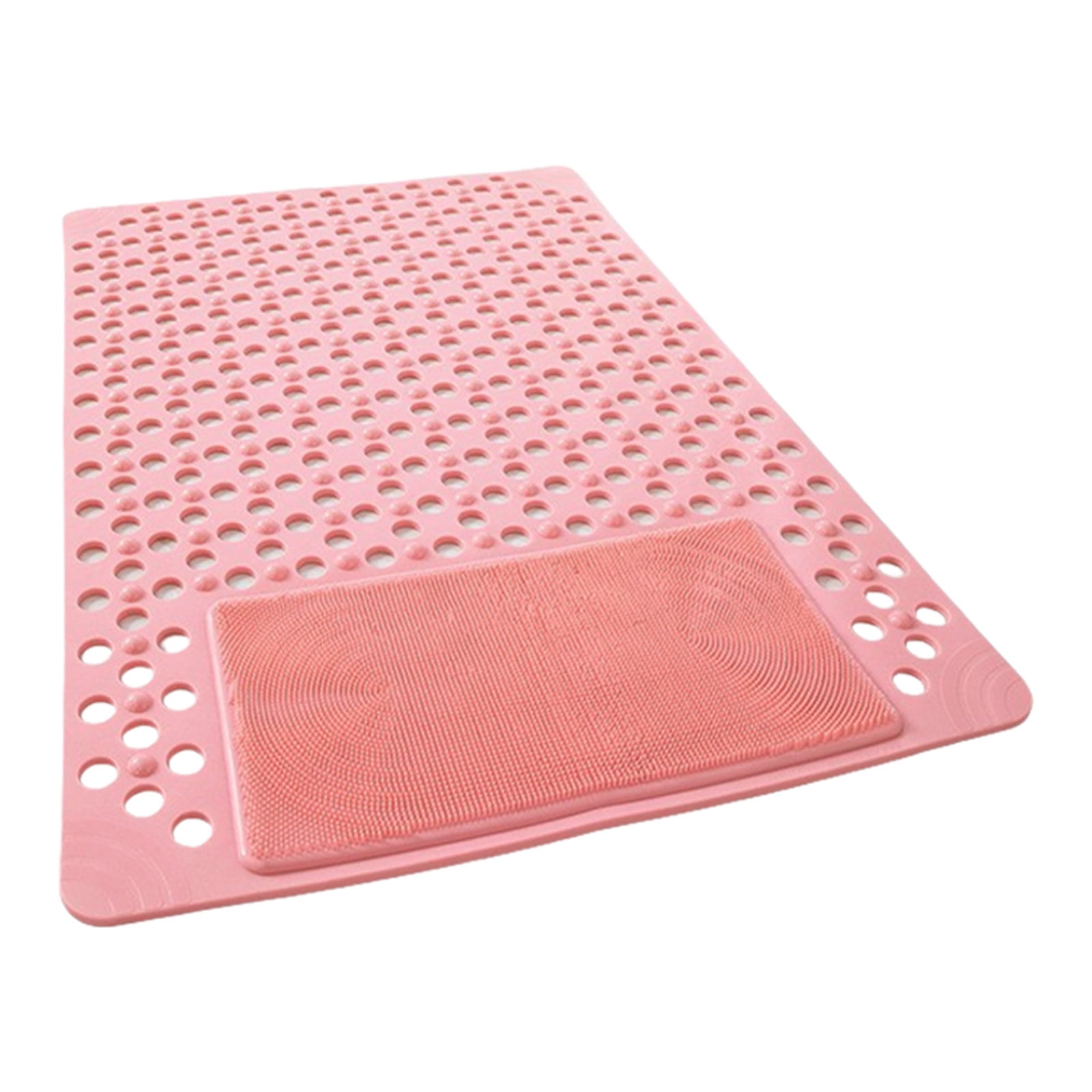 VQPeo Shower and Bathtub Mat, Rubber Non-Slip Shower Mat for Elderly , Bathtub Mat Non Slip with Drain Holes &Suction Cups, Bath Mat for Bathroom and Tub, Machine Washable
