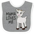 thumbnail image 3 of Inktastic Mama Loves Me Cute Goat Boys or Girls Baby Bib, 3 of 4