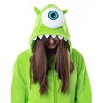 thumbnail image 2 of Disney Monsters Inc Adult Mike Wazowski Kigurumi Costume Hooded Union Suit Pajama, 2 of 7