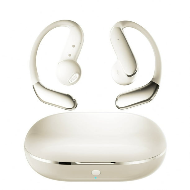 Auriculares inalámbricos Bluetooth 5.4 con chip táctil de huella dactilar inteligente, cancelación de ruido, sonido envolvente de 360 grados para juegos deportivos, diseño de oído abierto