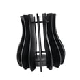 thumbnail image 1 of Jarrón de flores de madera con rompecabezas para decoración del hogar, arreglo de ramo, juego de construcción de jarrones negro, 1 of 9