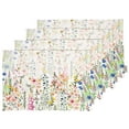 thumbnail image 1 of Vargottam Placemats- Placemat For Dining Table, Set Of 4- Printed & Reversible CottonNapkin-IndoorPlacematsFor Home & Kitchen Dining Table- Spring Flowers (Multicolor), 1 of 5