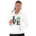 thumbnail image 3 of St Patrick's Day Shamrock Love Women Plus Size Graphic Pullover Hoodie Brisco Brands 3X, 3 of 4